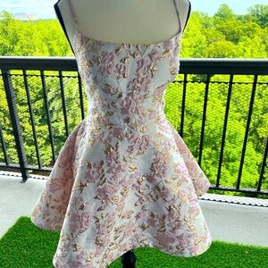 New with out Tag B Darlin Pink and Red Pleated A-Line Sundress😍